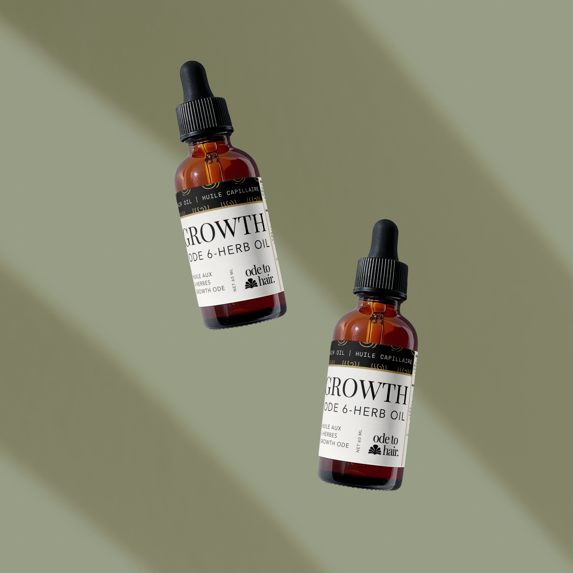 Ayurvedic intensive hair oil set with two multi herb oils for deep scalp nourishment and stronger hair growth support