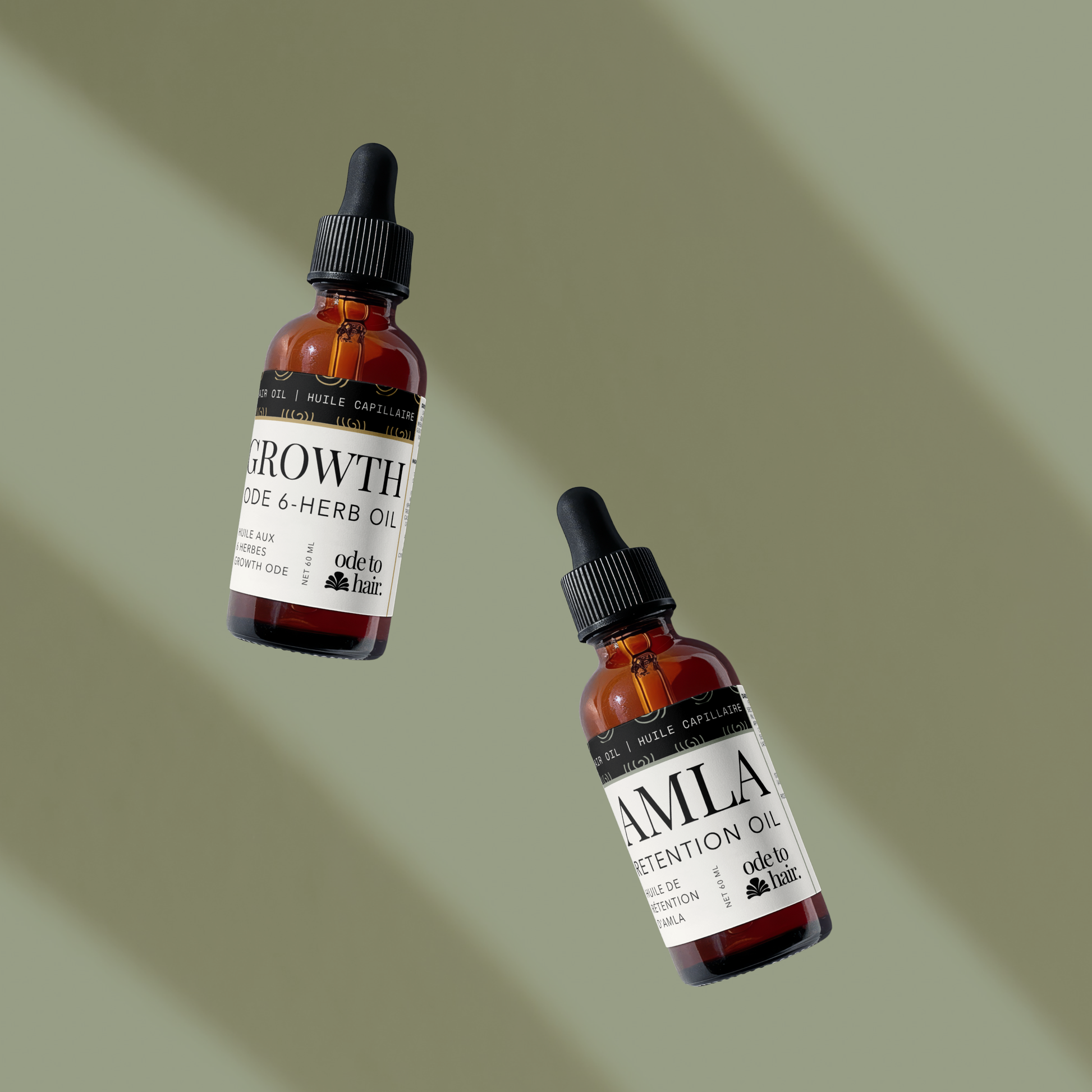 Ayurvedic starter hair oil set with multi herb oil and amla oil for natural hair growth and scalp nourishment